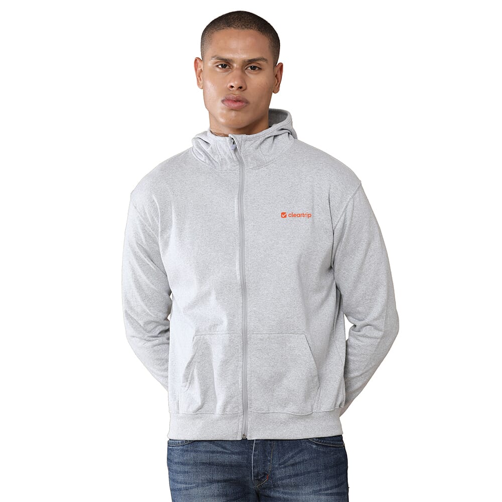 Greys&Blues Rocky Hoodie with Zip-Grey